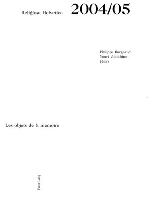 cover image of Les objets de la mémoire